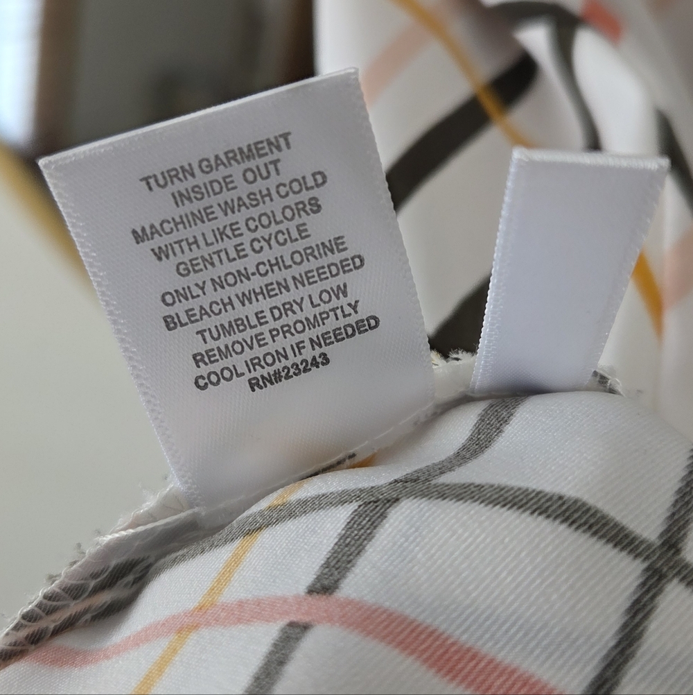 New York & Co White Plaid Button Front Shirt Dress Belted Small Petite EUC NY&Co - Picture 12 of 16